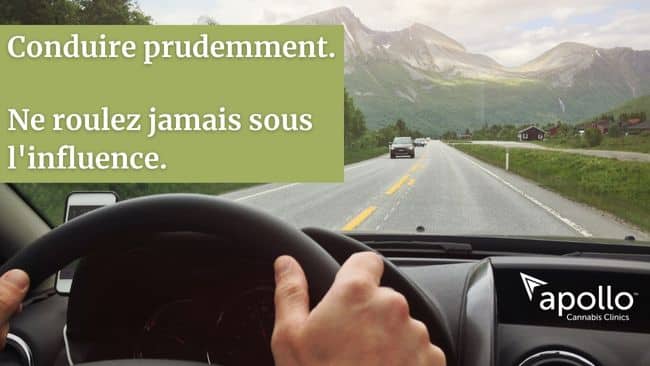 Conduire prudemment. Ne roulez jamais sous l'influence.