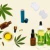 Images of CBD products, oils, transdermal patches, honey, etc.